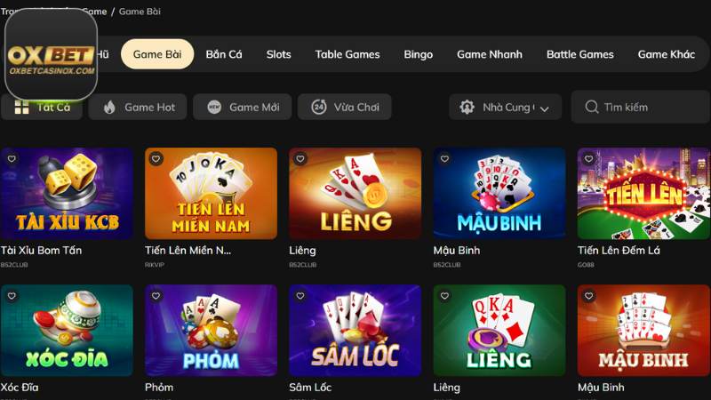 4 nhà cung cấp làm nên sức hút cho game nhanh oxbet