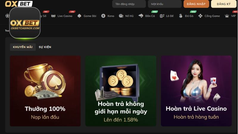 Cách nhận khuyến mãi OXBET chi tiết nhất