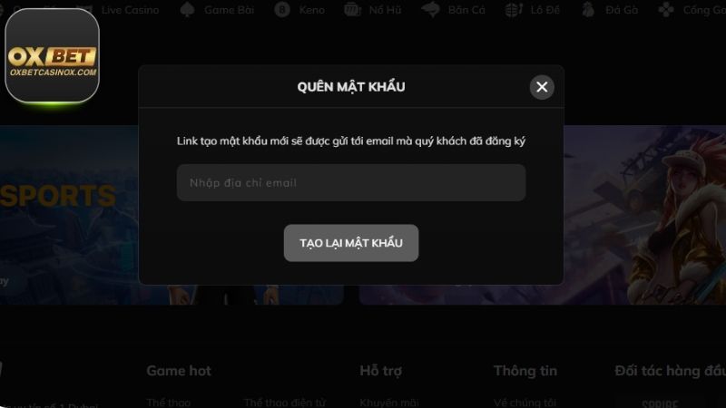 Có 3 nguyên nhân chính gây ra lỗi đăng nhập OXBET và cách khắc phục