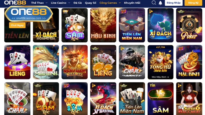 Đa dạng các game để trải nghiệm