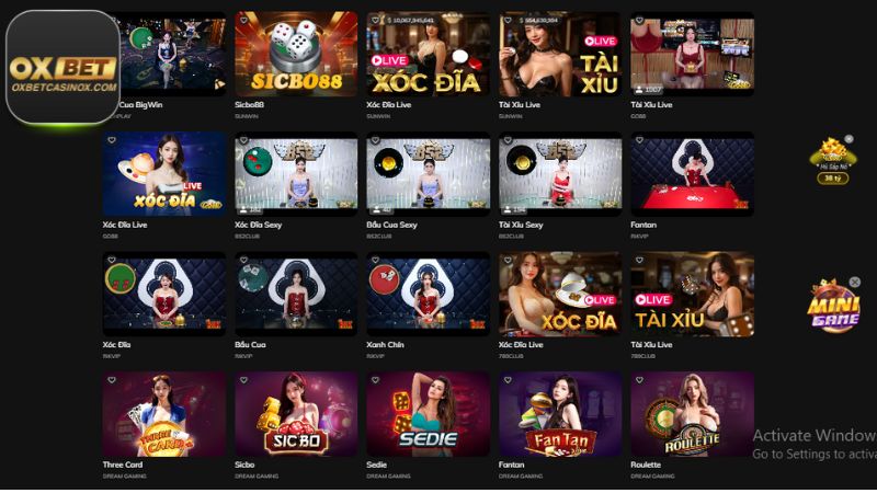 Những thông tin cơ bản về Live Casino Oxbet
