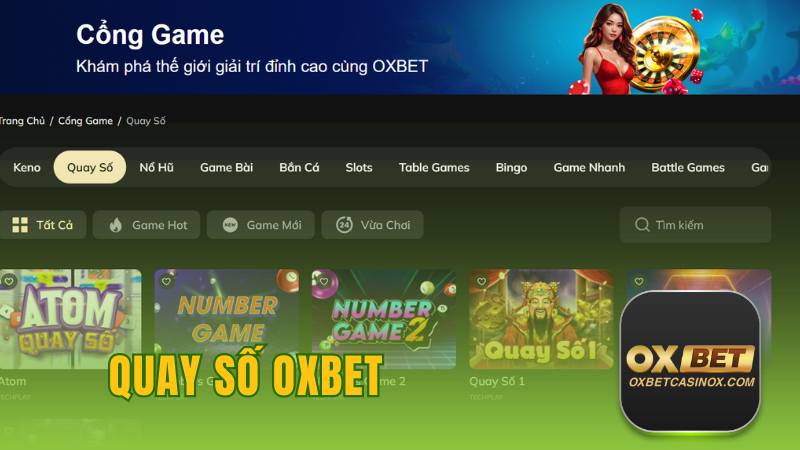Quay Số Oxbet - Thiên Đường Cá Cược Số Online Đỉnh Cao 2025