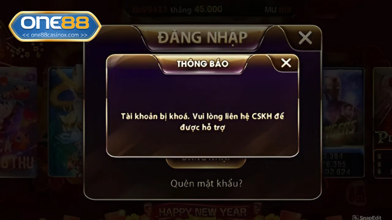 Tân thủ nên nắm vững cách khắc phục khi tài khoản One88 bị khóa