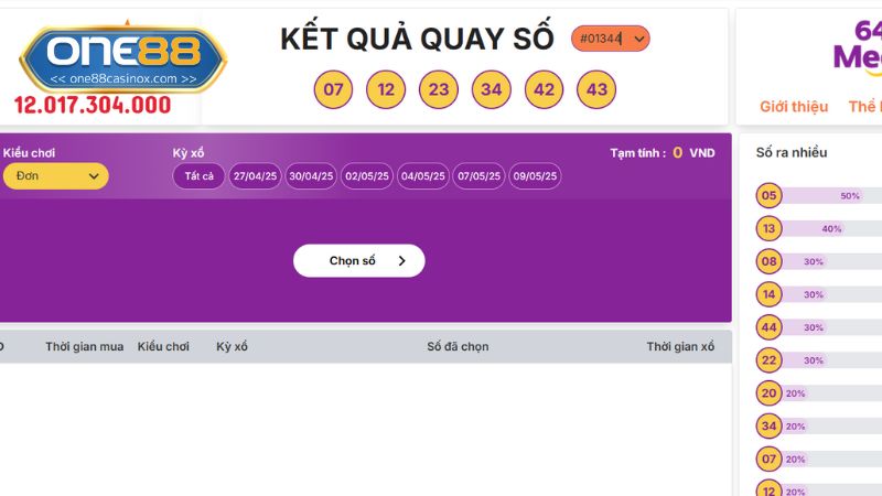 Thưởng có thể gấp 100.000 tiền cược